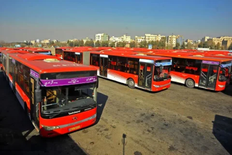 نقشه بی آر تی تهران